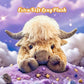 🎁Joli jouet en peluche représentant une vache des Highlands