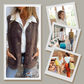 ⏳Réduction limitée de 50%💥Gilet Court Chaud à Boutons pour Femme en Automne