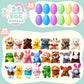 🔥PROMOTION 50%-12/24/36 Pcs Oeufs de Pâques pré-remplis avec des animaux en peluche