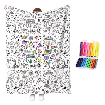 🔥 DERNIER JOUR : -50 % !! 🎨✨ Kit de couverture à colorier « Cocooning créatif » – Activité artistique et détente à faire soi-même