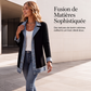 ⌛Dernier jour -60%🔥🧥Veste Femme en Maille & Denim🎁