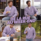 🎁 Vente 2026 — Plus de 40 100 vendus!✨T-shirt en nid d'abeille confort superposé