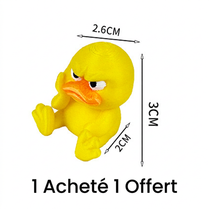 Jouet de bureau canard jaune en colère imprimé en 3D