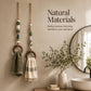 🧺🌸 Porte-serviette décoratif en perles – Perles en céramique, corde en jute et anneau en bois, une touche bohème et naturelle pour votre salle de bain ou cuisine 🏡
