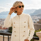 Veste en maille décontractée à double fermeture éclair pour femme